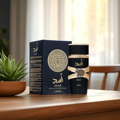 Asad Lattafa Perfume 100ml / Orignal Edp(U.a.e) | Warm, Spicy, Sweet, and Smoky